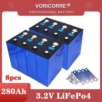 8PCS VariCore 3.2 V 280Ah lifepo4 batérie DIY 12V 280AH Nabíjateľná batéria pre Elektrický pohon RV Slnečnej Energie Golf Cart DAŇ ZADARMO