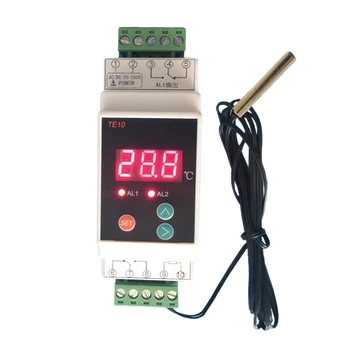 AC90~260V Din lištu Termostat Digitálny Termostat 2 Spôsob Relé Termostat Alarm Regulátor Teploty