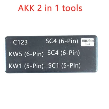 AKK 2 v 1 vybrať nástroj VS lishi SC1 KW1 KW5 SC1 C123 SC4 pre Kwikset Schlage Dverové Zámky nástroje