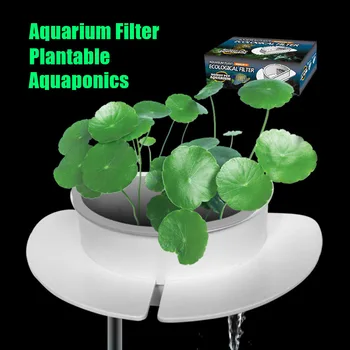 Akvárium Plantable Filter akvárium Ekologické Filter Vodné Čerpadlo Ultra Tichý Skimmer Aquaponics Filter Príslušenstvo