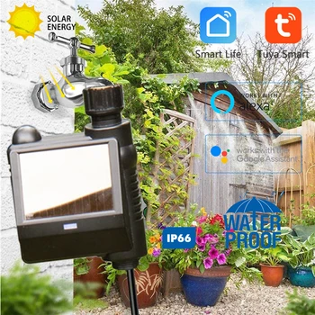 Alexa Google Smart Ventil Bezdrôtový Zalievanie Časovač Bránou Tuya Solárna WiFi Vody Ventil Domov Záhradný Závlahový Systém Sprinker