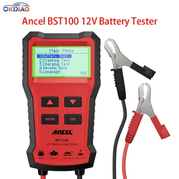 Ancel BST100 Tester autobatérie 12V 100-2000CCA 30-220Ah Viacjazyčný Batérie Nástroj Testu Zistiť Automobilový Diagnostický Nástroj