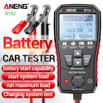 ANENG BT82 Prenosný Digitálny Tester autobatérie Circut Test Analyzer Batérie Detektor Auto Motocykel Chyba Testovania Batérie Nástroj