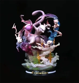 Anime Pokémon Mewtwo Mewtu Vývoj Ver. GK PVC Akcie Obrázok Hry Socha Zberateľskú Modelu Deti rozsvieti Hračky, Bábiky Dary 26 cm