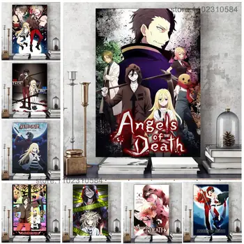 Anjeli Smrti Anime Plagát na Stenu Umelecké Plátno Plagáty Dekorácie Umenie Plagátu Osobný Darček Moderné Rodinné spálňa Maľovanie
