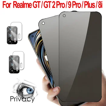 Anti-Spy Skla Na Realme GT 5G Tvrdeného Skla Realme GT Neo 2 3 2T Realmi GT 2 Pro 9H Pevného Privacy Screen Protector Oblasti GT2 Pro Zabrániť Peeping Bezpečnostné Ochranné Okuliare Realme 9i 8i 9 Pro Plus