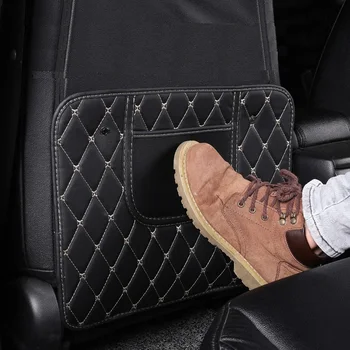 Auto sedadla operadlá anti-kick pad kožené anti-špinavé pad ochranný kryt, úložný box, vhodný na Ford Honda, Toyota