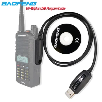 Baofeng Pôvodné Programovanie USB Kábel Dve Spôsobom, Rádio S Disk CD Softvéru Pre UV-9R Plus BF-9700 A58 Walkie Talkie Príslušenstvo
