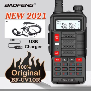 BAOFENG UV-10R HAM Dve Cesty CB Rádio Bezdrôtová Komunikácia USB Nabíjačka, Headset Jazdy Camping 136-174Mhz 400-520Mhz Vysielač