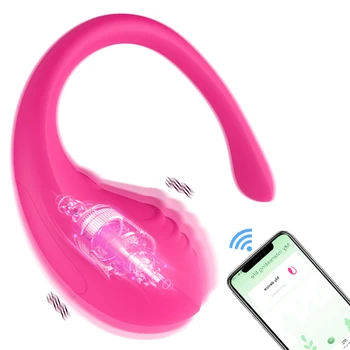 Bezdrôtový Bluetooth Dildo Vibrátor Sexuálne Hračky pre Ženy Remote APP Dual Control Nosenie Vibračná Vagína Loptu Nohavičky Hračky pre Dospelých
