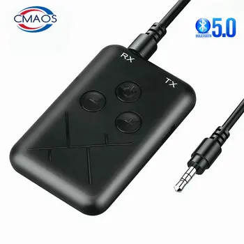 Bluetooth Prijímač, Vysielač 2 v 1 Stereo APTX Bezdrôtový Aux Audio Prijímač, 3,5 mm Jack RCA Adaptér do Auta pre TV, PC BT 5.0 4.2