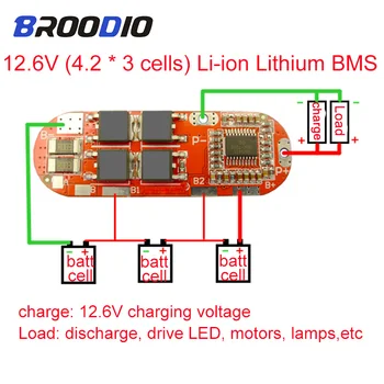 BMS 3S 4S, 5S 12,6 V 16.8 V 21V Ternární Lithium Polymer Lithium Batéria Ochrany Rada 3SBMS 3,7 V Li-ion Batéria Ochrany Rada