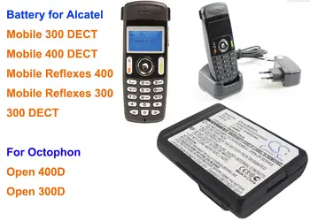 Cameron Čínsko 800mAh Batérie pre Alcatel Mobile 300 DECT,400 DECT,Reflexy 400,Reflexy 300,300 DECT, Pre Octophon Otvoriť 400D,300D