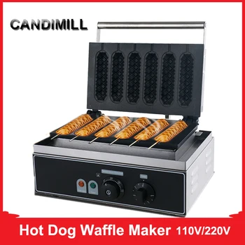CANDIMILL Obchodné francúzsky Klobása Lízatko Stebėtų Maker 6 Ks Chrumkavé Kužeľ Hot Dog Pečenie Muffin Stroj