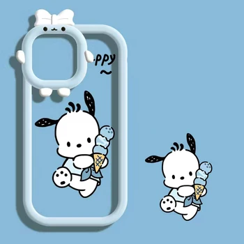 Cartoon Sanrio Pochacco Disney Winnie the Pooh Telefón puzdro Pre Iphone 11 12 13 14 Pro Max X Xs Xr 7 8 Plus SE Priehľadný Kryt