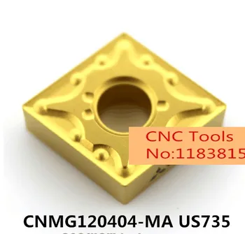 CNMG120404-MA US735/CNMG120408-MA US735,pôvodný CNMG 120404/120408 vložiť karbidu pre otočením držiaka nástroja