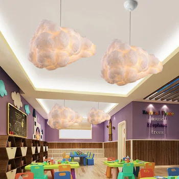 Creative Cloud Tvar LED Prívesok na Čítanie Módne Handričkou Dekoratívne Stropné svietidlo pre Domáce Reštaurácia, Bar, Kaviareň (bez uzemňovacieho)