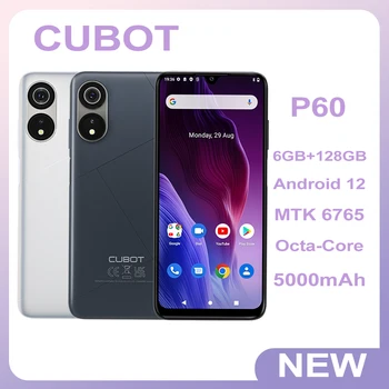Cubot P60 Nový Telefón 6.517 Palcový Displej, Android Smartphone 12 Octa-Core MT6765 mobilné telefóny 5000mAh Batérie Dual SIM 20MP Fotoaparát