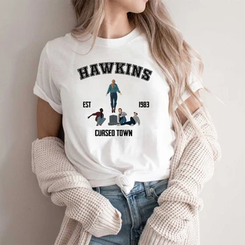 Cudzinec Veci, pribehol, Že Kopec T-shirt Hawkins Vysokej Školy Hawkins Indiana Tričko Max Mayfield Jedenásť Košele ST4 Fanúšikov Merch
