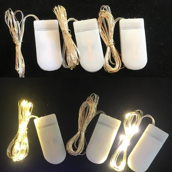 Dc svetlo Led Medený Drôt Rozprávkových Svetiel Batérie Powered LED Reťazec Svetlá Strana Svadobné Krytý Vianočné Dekorácie Garland Svetlá