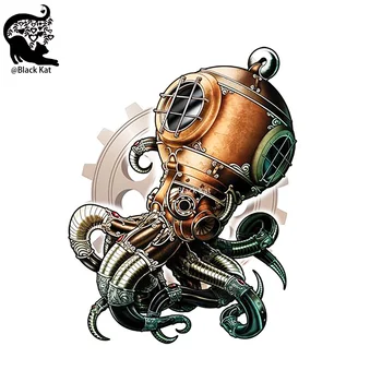 Deep-Sea Punk Obrnené Octopus Rezanie Zomrie Steampunk Morského Života Kovové Šablóny Pre DIY Scrapbooking Karty Plavidlá