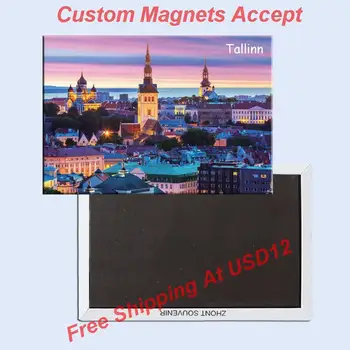 Dekorácie Darček Foto Magnety Tallinn Turistické Suveníry Magnet 20306;veľkoobchod Prispôsobené Prijať