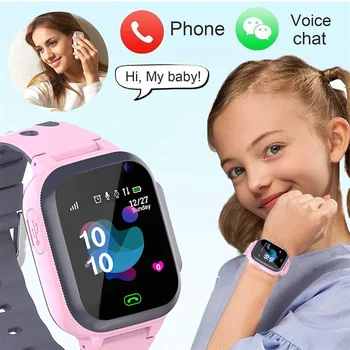 Deti Smart Hodinky Dotykového Displeja Smartwatch pre Deti Chlapci Dievčatá Volať Podporu SIM Karty pre Študentov 14 15 Elektronické Hodiny