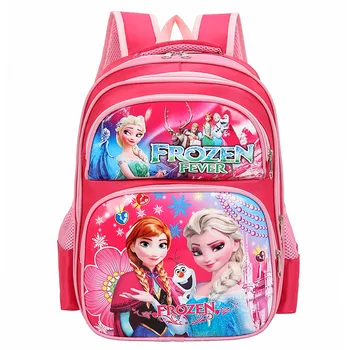 Disney novej základnej školy taška ľahká taška cez rameno chlapec a dievča batoh deti cartoon mrazené princezná tašky