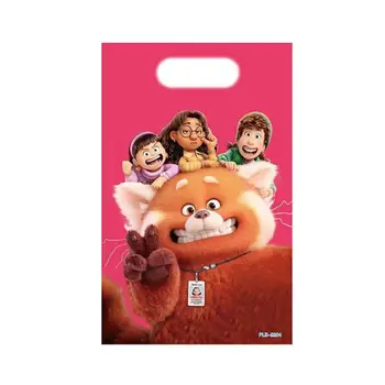 Disney Sústruženie Červená detská Narodeninová Párty Darček Taška Ming Lee Candy Bag Pearl Film Plastové Strana Dodávky