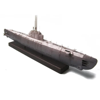 DIY 1:200 U-2536 U-boot Typ XXI Ponorka Papier Model Zostaviť Ručné Práce 3D Puzzle Hra, DIY Deti Hračka