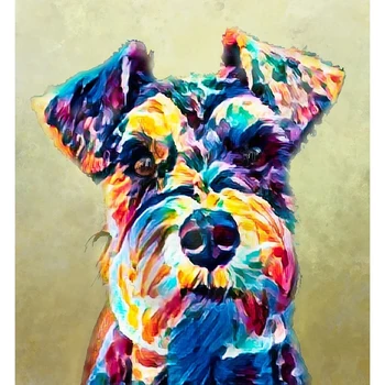 Diy 5D farebné bradáči pes Plný Diamond Maľovanie cross stitch súpravy umenia Vysoko Kvalitné Živočíšne 3D farba diamanty