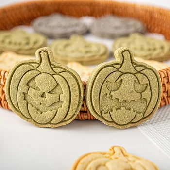 DIY Halloween Tekvica Cookie Pečiatka Biscuit Formy 3D Pumpkin Cookie Frézy Kuchyňa DIY Pečenie Forma na Halloween Party