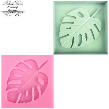 DIY listový tvar silica gel formy Mäkké Cukríky Formy leaf cake decoration nástroj čokoládové cukrovinky plavidlá, kuchynské príslušenstvo