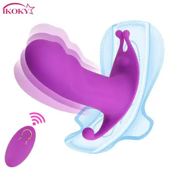 Dobre sa nosí Nohavičky Vibrátor, Dildo Vibrátor 10 Rýchlosť Sexuálne Hračky pre Ženy Stimulátor Klitorisu Bezdrôtové Diaľkové Ovládanie