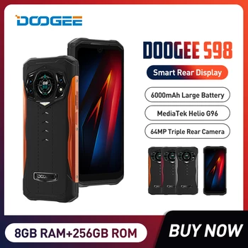 DOOGEE S98 Robustný Telefón Android 12.0 G96 Octa-Core 8+256 GB 64MP Kamerou SmartPhone 6.3