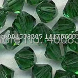 Doprava zadarmo (720 ks) Turmaline Zelená 4 mm Crystal Bicone Korálky