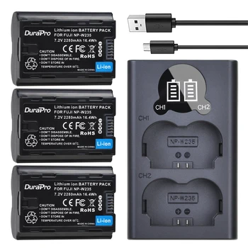 DuraPro 2280mAH NP-W235 NP W235 Li-ion Batéria + LED USB Nabíjačka Náhrada Za Fujifilm Fuji X-T4, XT4 kamery