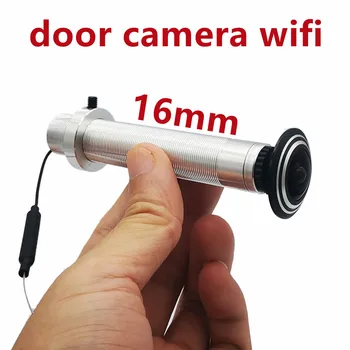 Dvere Fotoaparát Oko Audio Video TF Karty Nahrávať 1080P V380 Aplikácie P2P Wifi Peephole Bezpečnostná Bezdrôtový Kamera Fit Dvere Otvorom 17 mm-23 mm