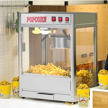 Elektrické Popcorn Stroj Divadlo Maker Rýchle nahrievanie Professional 8 OZ Automatické Obchodné 220V