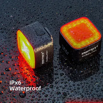 Enfitnix CubeliteIII Smart Zadné Svetlo Automatické Brzdy Zadné Svetlo Ľahký Ultra Jasné Led Upozornenie Nočné Svetlo
