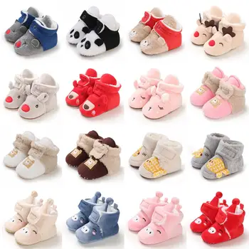 Európske a Americké kreslené dieťa čižmy dieťa vysoké topánky zimné pribrala jeden kus teplé batoľa topánky 0-18 mesiacov