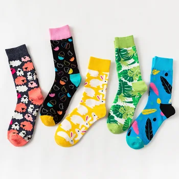 Farebné mužov a žien v prílive ponožky Veľkonočné vajíčko série osobné ponožky