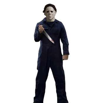 Film Halloween Cosplay Kostýmy Michael Myers Horor Vrah Jednotné Nastaví Masku Hlavu Masky Halloween Party Pre Mužov, Ženy