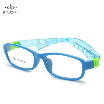 Flexibilné Bezpečné Okuliare deti rámy okuliarov, Okuliare, rám pre deti TR Dieťa Optické okuliare dievčatá krátkozrakosť rám 8817