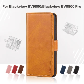 Flip Cover Pre Blackview BV9800 Obchodného Prípadu Luxusné Kožené S Magnetom Peňaženky Prípade Blackview BV9800 Pro Kryt Telefónu