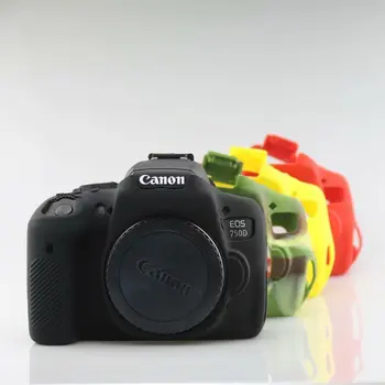 Fotoaparát Silikónové Gumy Prípade Kryt Pre Canon EF 100D 200D 600D 650D 700D 750D 1300D 1500D 5D4 5D3 6D DSLR Fotoaparát