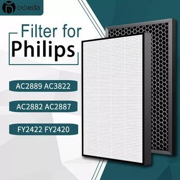 FY2422 FY2420 H12 výmeny HEPA &uhlíkový filter pre Philips čistička vzduchu AC2889 AC2887 AC2882 filter PM2.5,zápach