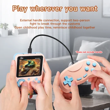 G5 Vstavané 500 Hry Mini Retro Video Herné Konzoly, Ručné Prenosné 3,0 palca Klasický Vreckový Hra Hráčov Konzoly