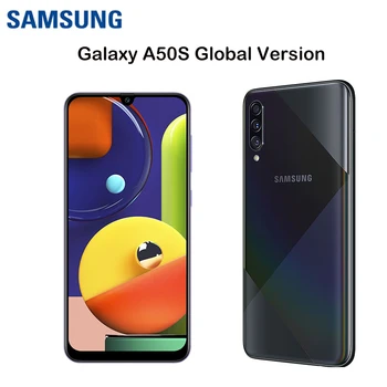 Globálna Verzia Samsung Galaxy A50s Dual SIM Pôvodné Odblokovaný Mobil 6.4 Palcový 6GB+128 GB 4G Triple Fotoaparát NFC Smartphone
