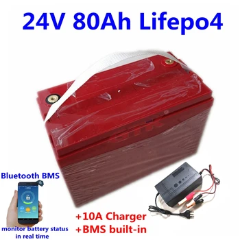 GTK LifePo4 24V 80Ah lítiové batérie, hlboké cyklus pre 1200W záložné napájanie solárnou energiou skladovanie golf cart Slnečnej energie +10A nabíjačky